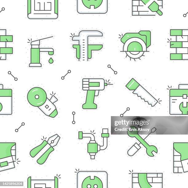 repairing seamless pattern - powerpoint background stock illustrations