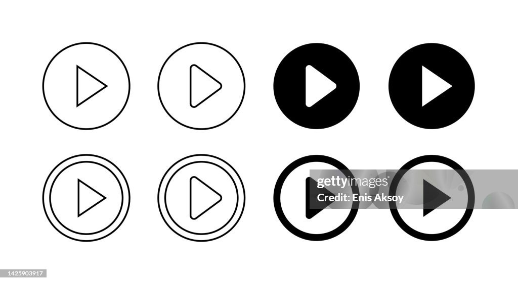 Play Button High Res Vector Graphic Getty Images