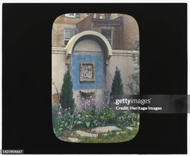 Laura Stafford Stewart house, 205 West 13th Street, New York, New York, 1922. Landscape: Laura Stafford Stewart. Other: Laura Stafford Stewart was...