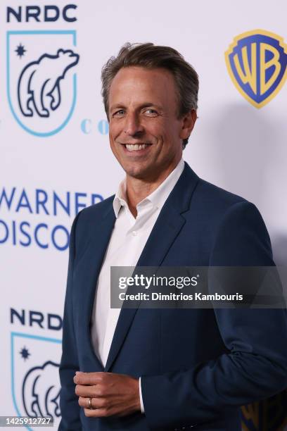 Seth Meyers attends NRDC's "Night of Comedy", Honoring Anna Scott Carter, Presented In Partnership With Warner Bros. Discovery on September 20, 2022...