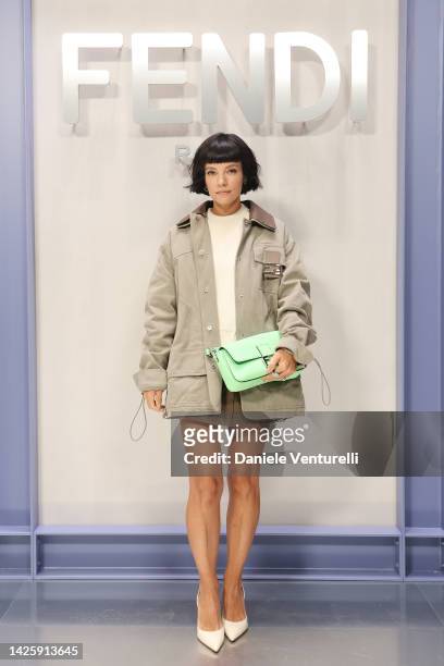Lily Allen attends the Fendi Spring Summer 2023 Show during Milan Fashion Week on September 21, 2022 in Milan, Italy.