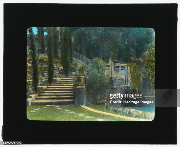 Il Paradiso, Mrs. Dudley Peter Allen house, 1188 Hillcrest Avenue, Oak Knoll, Pasadena, California, 1917. House Architecture: Greene & Greene,...