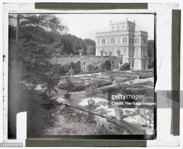 Villa Doria-Pamphili, Monteverde, Rome, Italy, 1925. House Architecture: Alessandro Algardi with Giovanni Francesco Grimaldi, 1645-1653. Landscape:...
