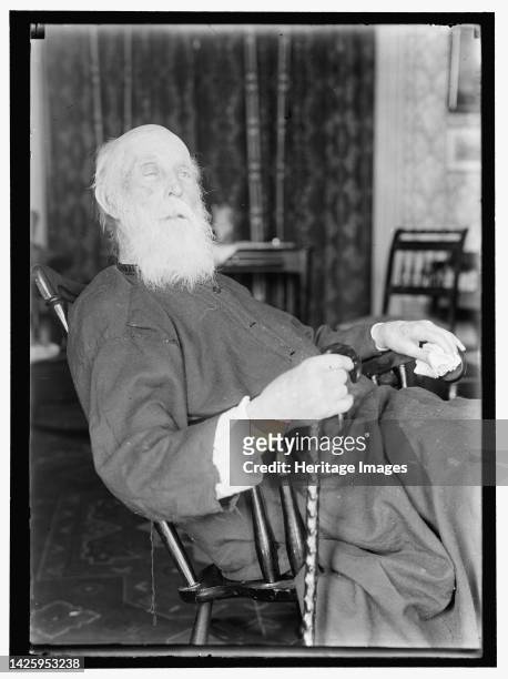 John Burroughs?, between 1913 and 1917. Possibly a portrait of American naturalist, conservationist and nature essayist John Burroughs. Artist Harris...