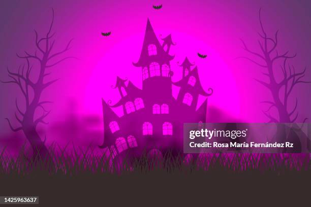 halloween  poster or banner. - halloween poster stock pictures, royalty-free photos & images