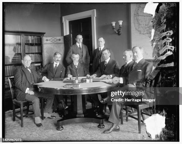 William Gibbs McAdoo, 3rd from right, between 1910 and 1920. American lawyer and politician William Gibbs McAdoo Jr. Was the husband of Eleanor...