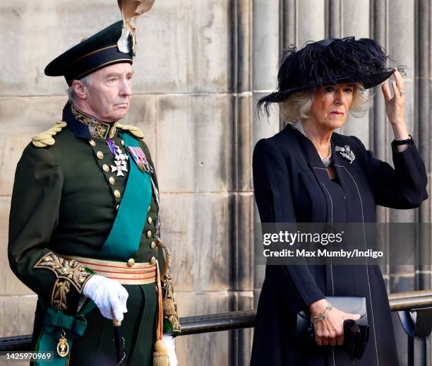 Richard Scott, 10th Duke of Buccleuch and 12th Duke of Queensberry, Captain-General of the The Royal Company of Archers and Camilla, Queen Consort...