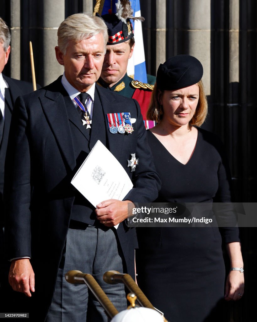 Procession Of Her Majesty The Queen Elizabeth II's Coffin To St Giles Cathedral