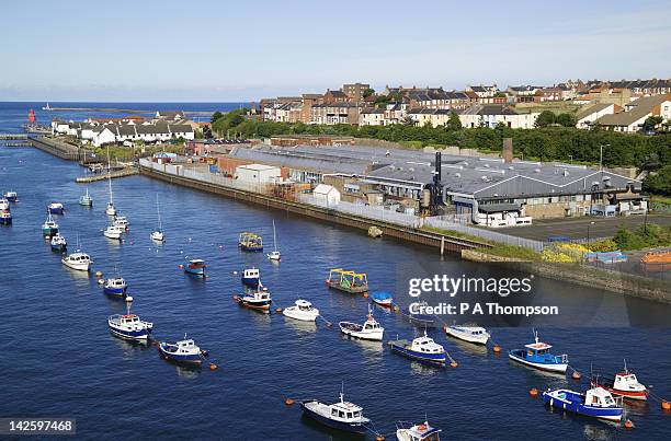 fishing boats, river tyne, south shields, tyne and wear, england - south shields stock pictures, royalty-free photos & images