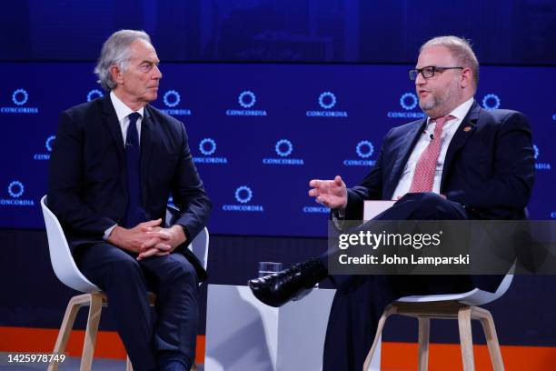 Tony Blair, Executive Chairman of the Tony Blair Institute for Global Change, TBI & former Prime Minister, United Kingdom; and Nicholas Logothetis,...