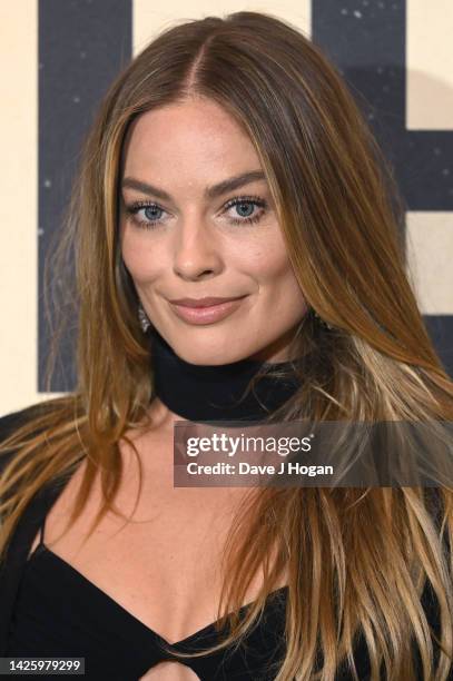 Margot Robbie attends the "Amsterdam" European Premiere at Odeon Luxe Leicester Square on September 21, 2022 in London, England.