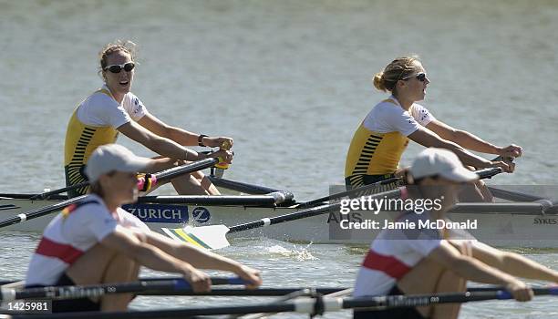 Sally Causby and Amber Halliday of Australia win Gold in the Lightweight Double Sculls during the FISA Rowing World Championships in Seville, Spain...