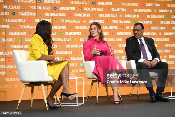 As world leaders gather in New York for the UN General Assembly, June Sarpong, Melinda French Gates and President Mohamed Bazoum attend The...