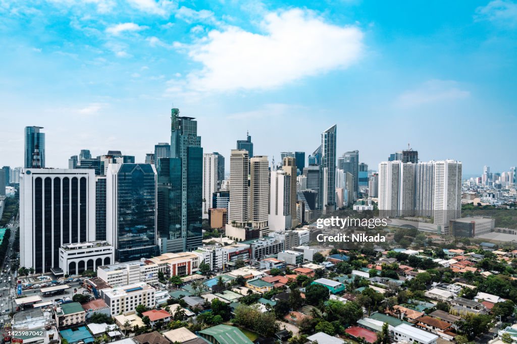Daytime view of Makati Skyline, Metro Manila - Philippines