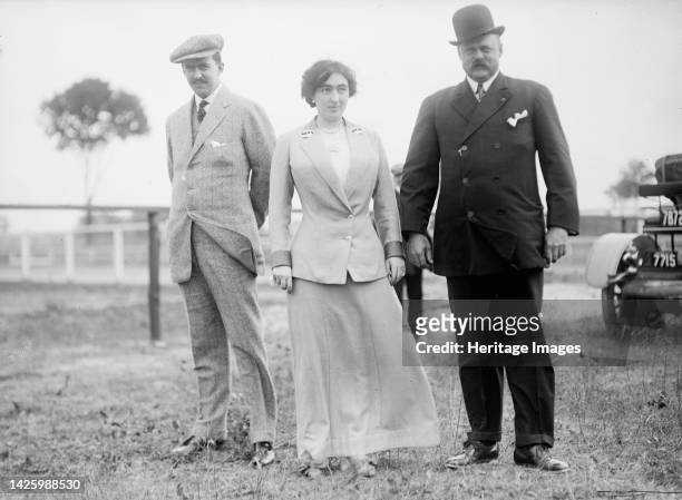 Mrs. Edward Beale McLean with Husband, 1911. [American mining heiress and socialite Evalyn Walsh McLean with her husband Ned McLean, publisher and...