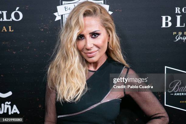 Spanish singer Marta Sanchez attends the Museo Chicote Awards 2022 at Museo Chicote on September 21, 2022 in Madrid, Spain.