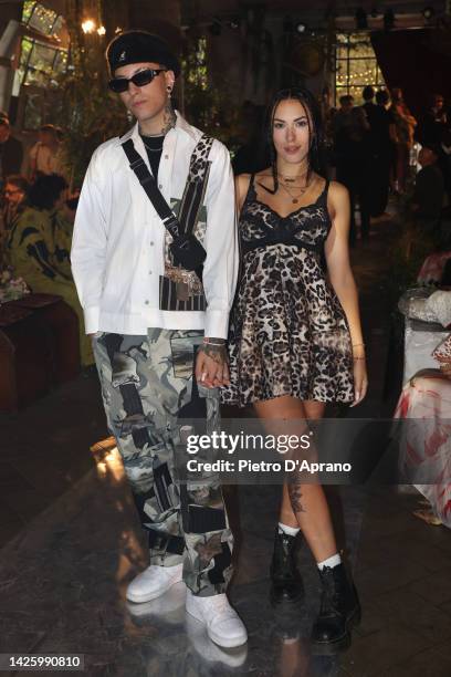 Guest is seen on the front row of the Antonio Marras Fashion Show during the Milan Fashion Week Womenswear Spring/Summer 2023 on September 21, 2022...