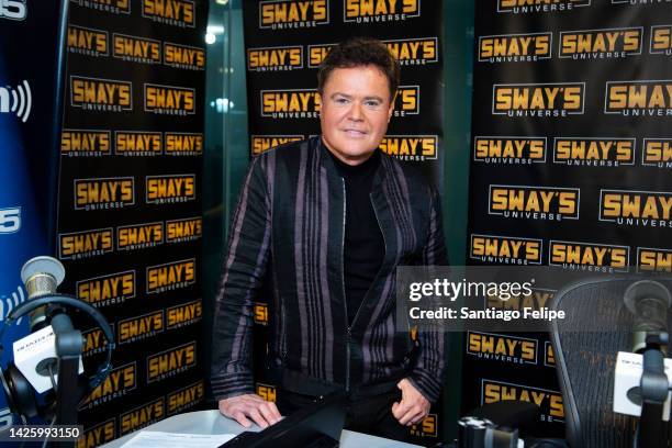 Donny Osmond visits SiriusXM Studios on September 21, 2022 in New York City.