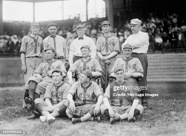 Baseball, Congressional - Front Row: Kinkead of New Jersey; Pat Harrison; Murray of Massachusetts. 2nd Row: Unidentified; Edwards of Georgia;...