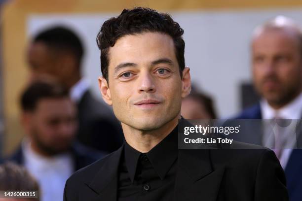 Rami Malek attends the "Amsterdam" European Premiere at Odeon Luxe Leicester Square on September 21, 2022 in London, England.