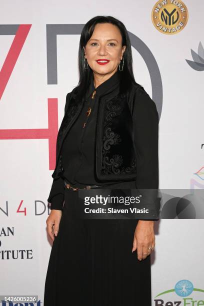 Linda Rama attends The 10th Annual First Ladies Luncheon on September 20, 2022 in New York City.