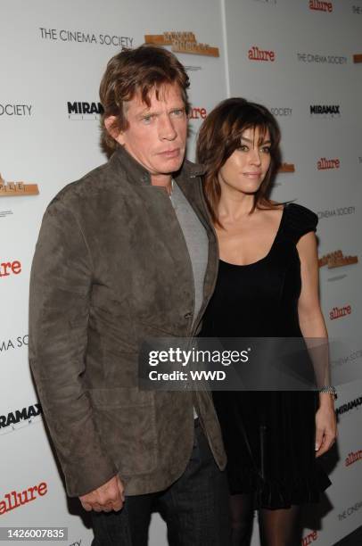 Actor Thomas Haden Church and Mia Zottoli attend a screening for "Smart People," at the Landmark Sunshine Theater in New York.