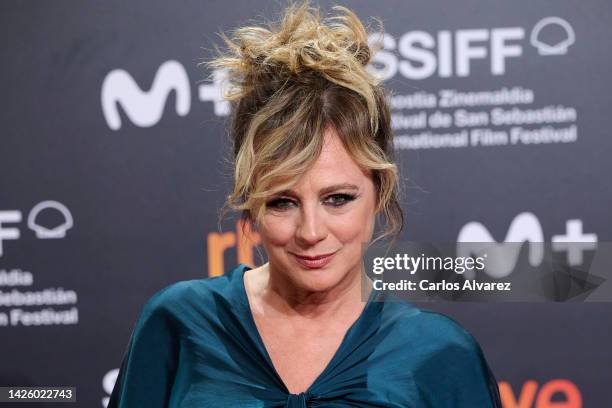 Actress Emma Suarez attends the "La Consagracion De La Primavera /The Rite Of Spring" premiere during the 70th San Sebastian International Film...