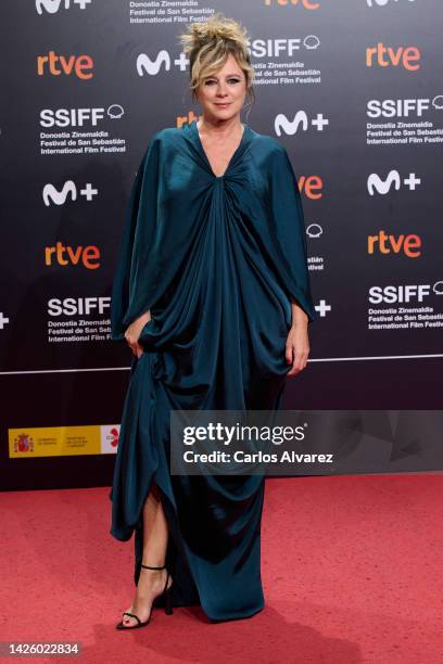 Actress Emma Suarez attends the "La Consagracion De La Primavera /The Rite Of Spring" premiere during the 70th San Sebastian International Film...