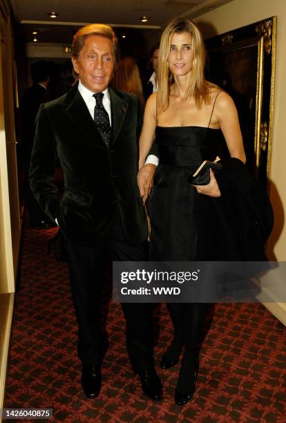 Designer Valentino Garavani and Princess Rosario of Bulgaria attend the designer's spring 2007 dinner at Ritz Club.