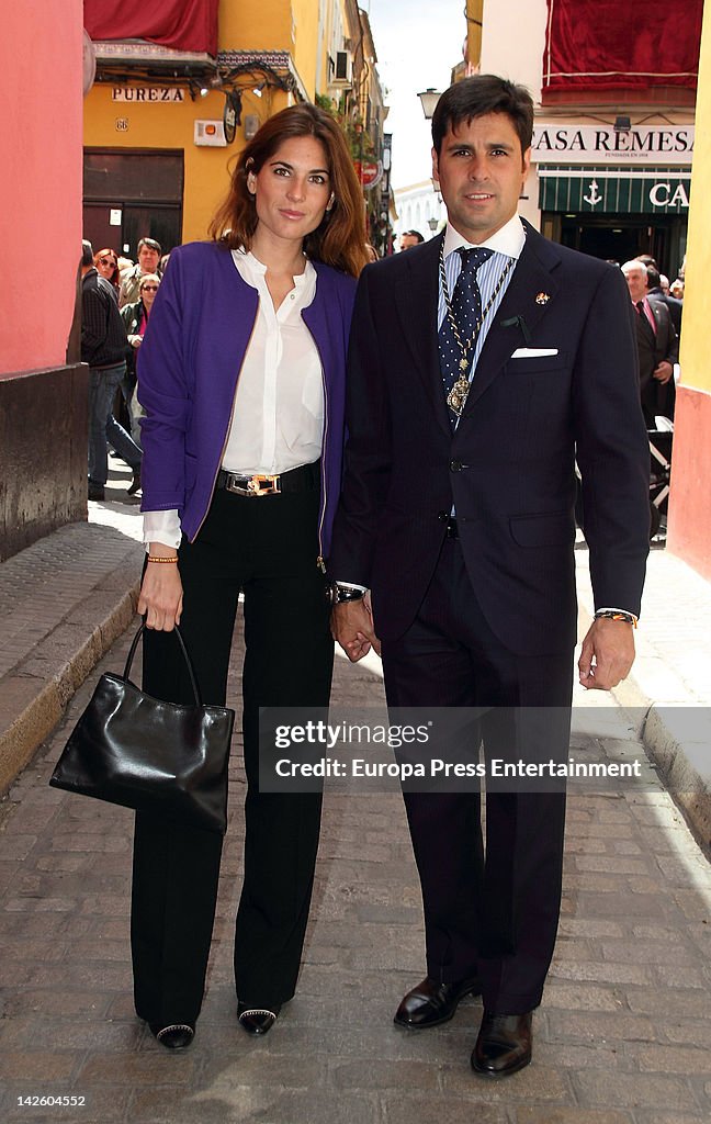 Celebrities Attend Easter Procession In Seville