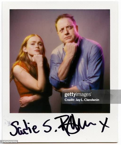 Actors Sadie Sink and Brendan Fraser of 'The Whale' are photographed for Los Angeles Times on September 12, 2022 in Toronto, Canada. PUBLISHED IMAGE....