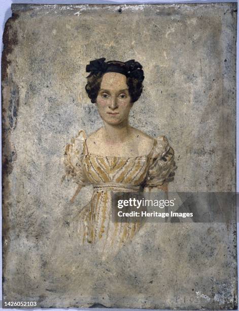 Presumed portrait of Marie Taglioni , dancer, 1828. Artist Unknown.