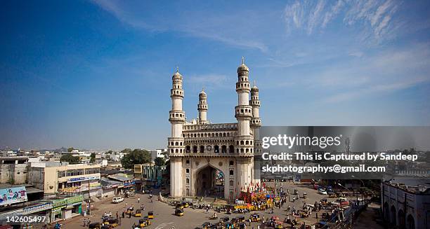 charminar - hyderabad indien stockfoto's en -beelden