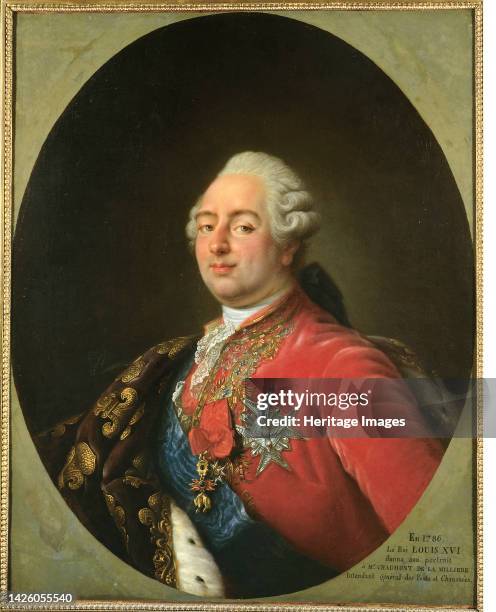 Portrait of Louis XVI , king of France, circa 1786. Artist Antoine-Franois Callet.