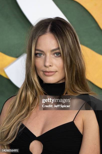 Margot Robbie attends the "Amsterdam" European Premiere at Odeon Luxe Leicester Square on September 21, 2022 in London, England.