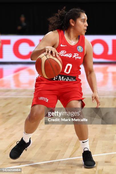 Jennifer O'Neill of Puerto Rico in action during the 2022 FIBA Women's Basketball World Cup Group A match between Bosnia & Herzegovina and Puerto...