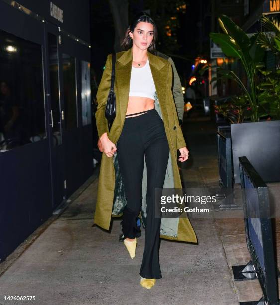 Kendall Jenner is seen on September 21, 2022 in New York City.