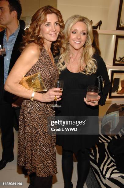 Actresses Natasha Richardson and Jane Krakowski attend Michael Kors SoHo store opening party in New York City.