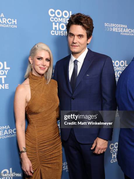 Kelly Rizzo and John Mayer attend Cool Comedy Hot Cuisine: A Tribute to Bob Saget at Beverly Wilshire, A Four Seasons Hotel on September 21, 2022 in...