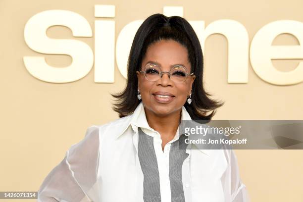 Oprah Winfrey attends the premiere of Apple TV +'s "Sidney" at the Academy Museum of Motion Pictures on September 21, 2022 in Los Angeles, California.