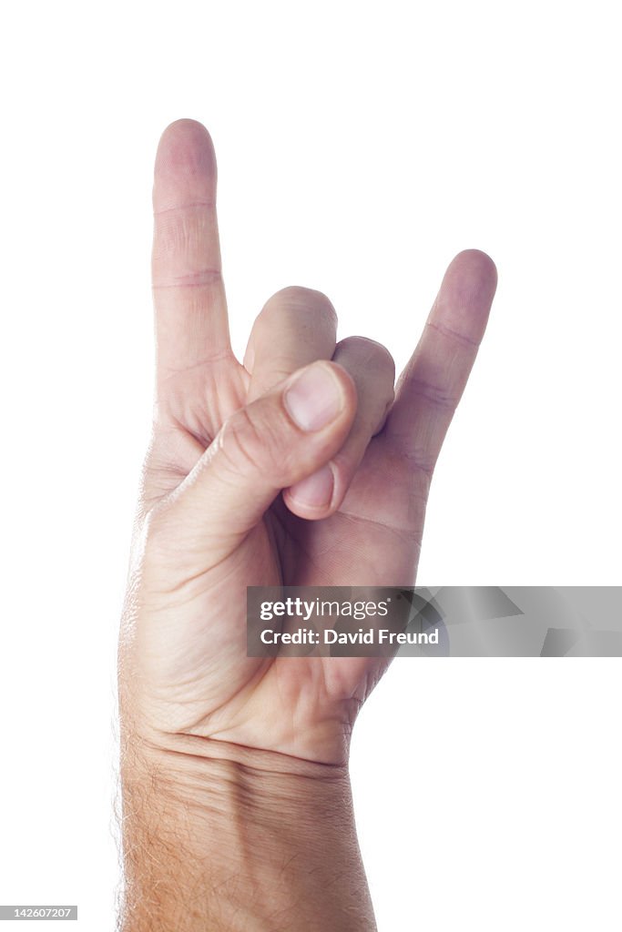 Devil Horns Hand Sign