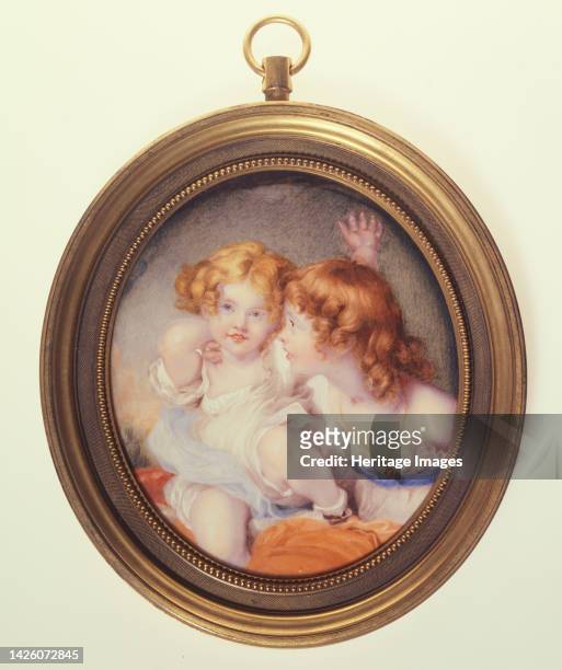 The Calmady children, after 1850. Artist English School.
