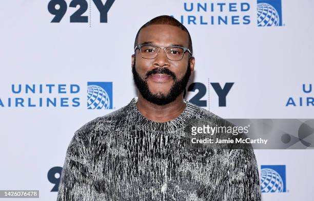 Tyler Perry attends The Tyler Perry In Conversation With Alison Stewart at The 92nd Street Y, New York on September 21, 2022 in New York City.