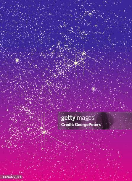 stars, space and night sky - north star background stock illustrations