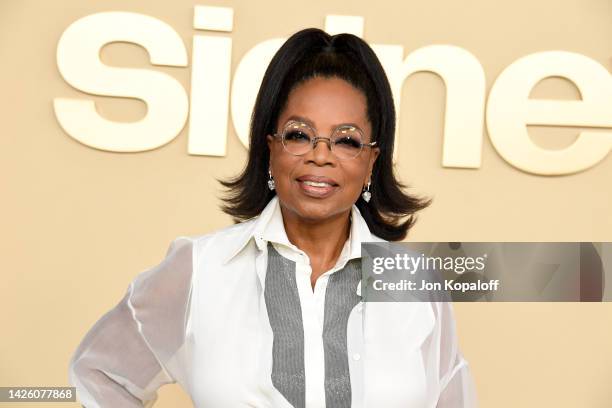 Oprah Winfrey attends the premiere of Apple TV +'s "Sidney" at the Academy Museum of Motion Pictures on September 21, 2022 in Los Angeles, California.