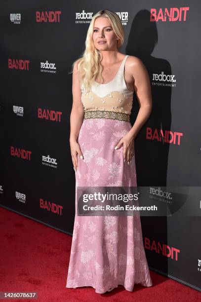 Elisha Cuthbert attends the world premiere of "Bandit" at Harmony Gold on September 21, 2022 in Los Angeles, California.