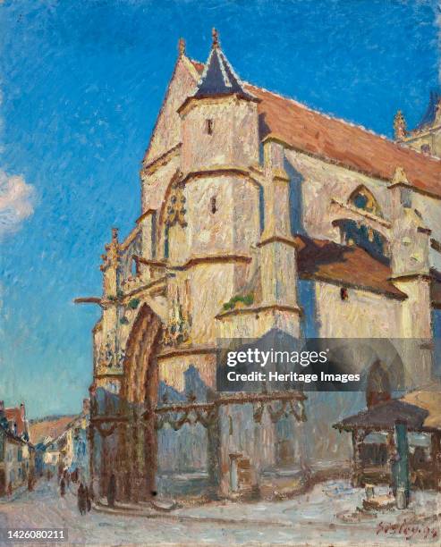 The Church of Moret , 1894. Artist Alfred Sisley.