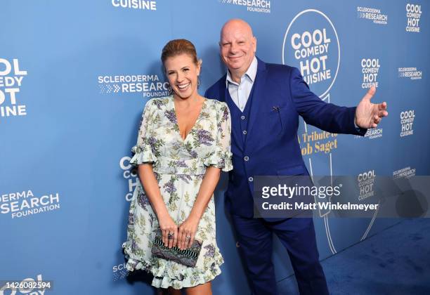 Jodie Sweetin and Jeff Ross attend Cool Comedy Hot Cuisine: A Tribute to Bob Saget at Beverly Wilshire, A Four Seasons Hotel on September 21, 2022 in...
