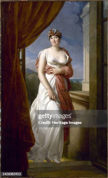Portrait de Theresia Cabarrus , épouse Tallien, puis princesse de Caraman-Chimay, circa 1805. Artist Francois Pascal Simon Gerard.
