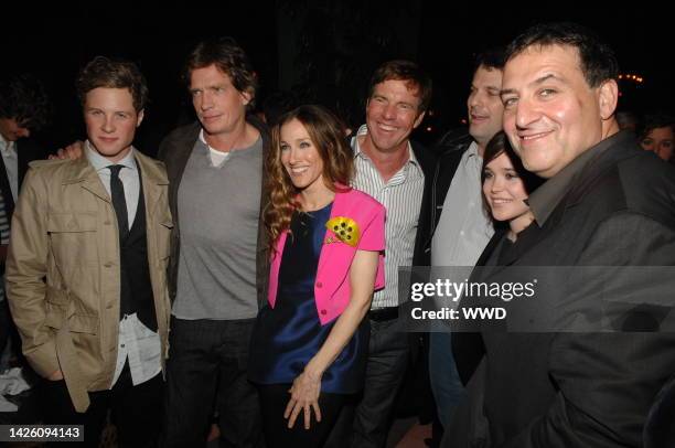 Cast members Ashton Holmes, Thomas Haden Church, Sarah Jessica Parker, Dennis Quaid, Mark Jude Poirier, Ellen Page and Noam Murro attend the after...